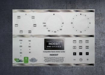 (image for) INDESIT BIMS 53 K.A B IX GB.BIG,FIM, compatible fascia stickers.