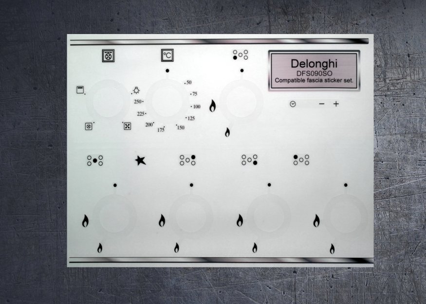 (image for) Delonghi DFS090SO compatible sticker set. - Click Image to Close