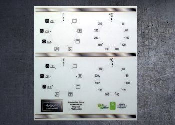 (image for) Hotpoint FA4S 544 IX H Compatible fascia sticker set.