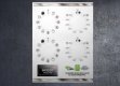 (image for) Indesit IFW3841PIX Compatible fascia sticker set x2.