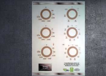 Smeg SF700PO Compatible fascia sticker set, all variants. (image for) Smeg SF700PO Compatible fascia sticker set, all variants.