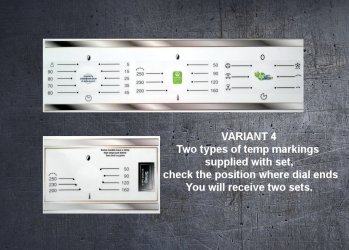 (image for) Smeg AP361, SE335 compatible fascia stick sets, many variants.